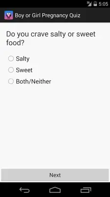 Boy or Girl Pregnancy Test android App screenshot 1