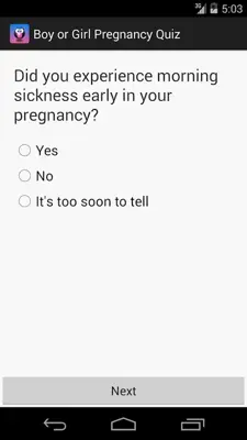 Boy or Girl Pregnancy Test android App screenshot 2